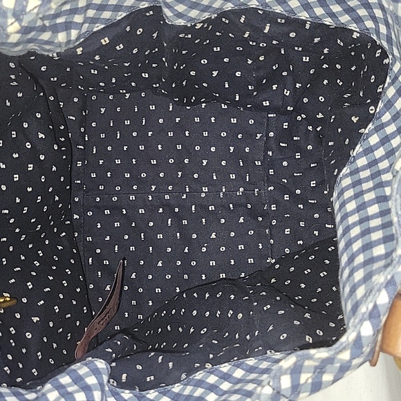 Juicy Couture Blue and White Gingham Tote Bag - Picture 10 of 12